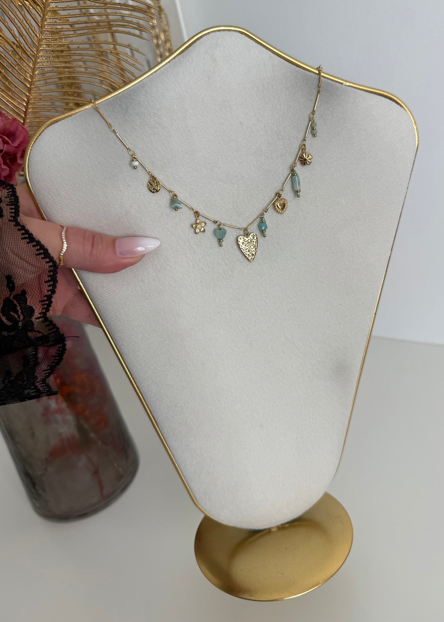 Collier Isla bleu