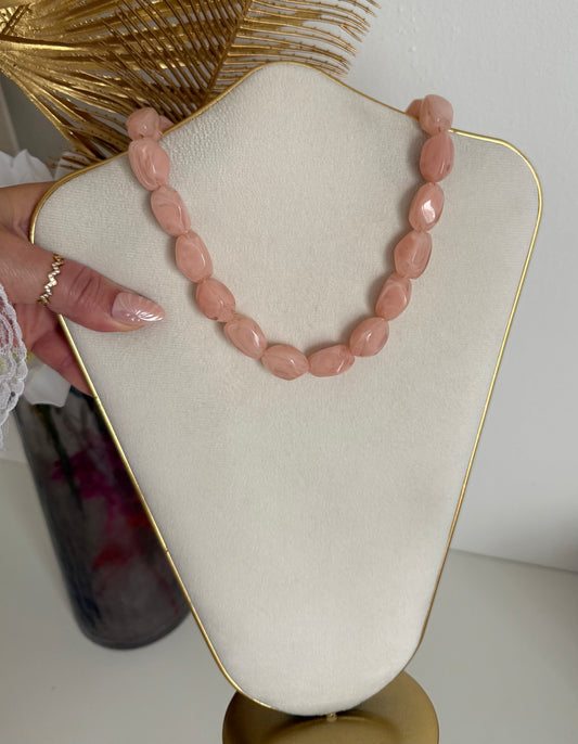 Collier Naya rose clair