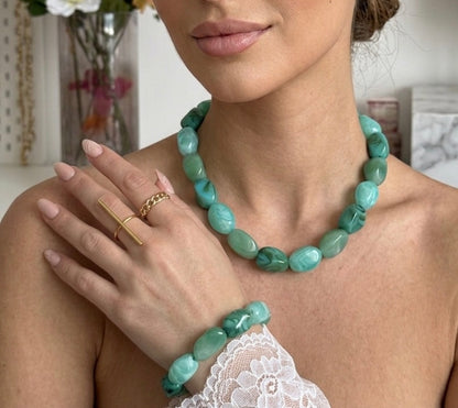 Collier Naya vert