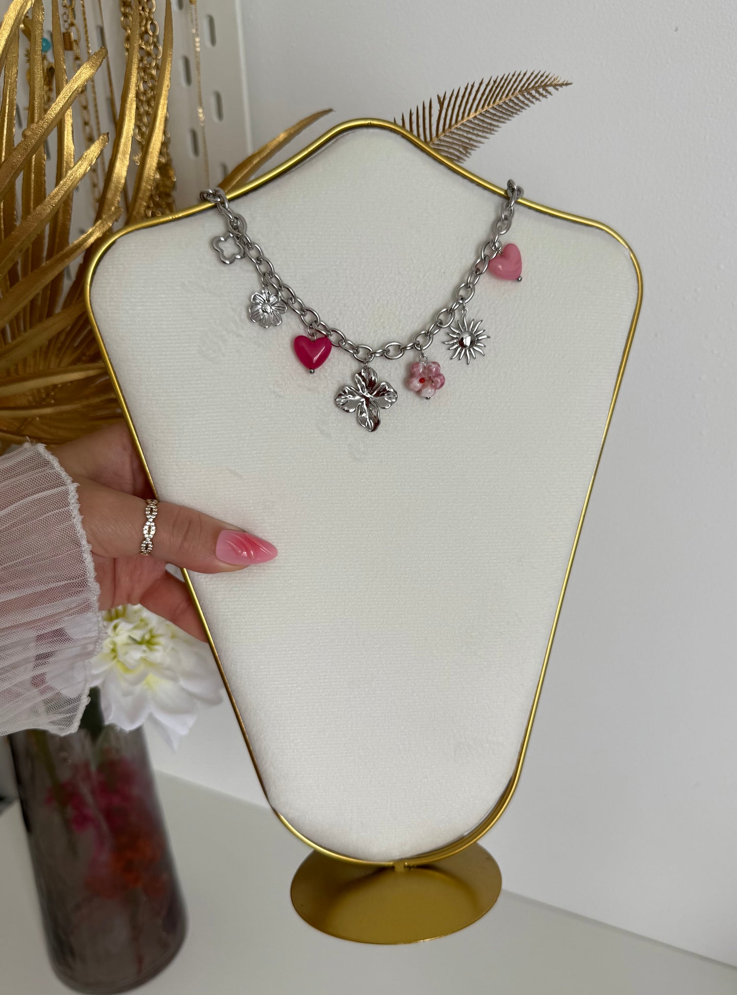 Collier Bloom argent