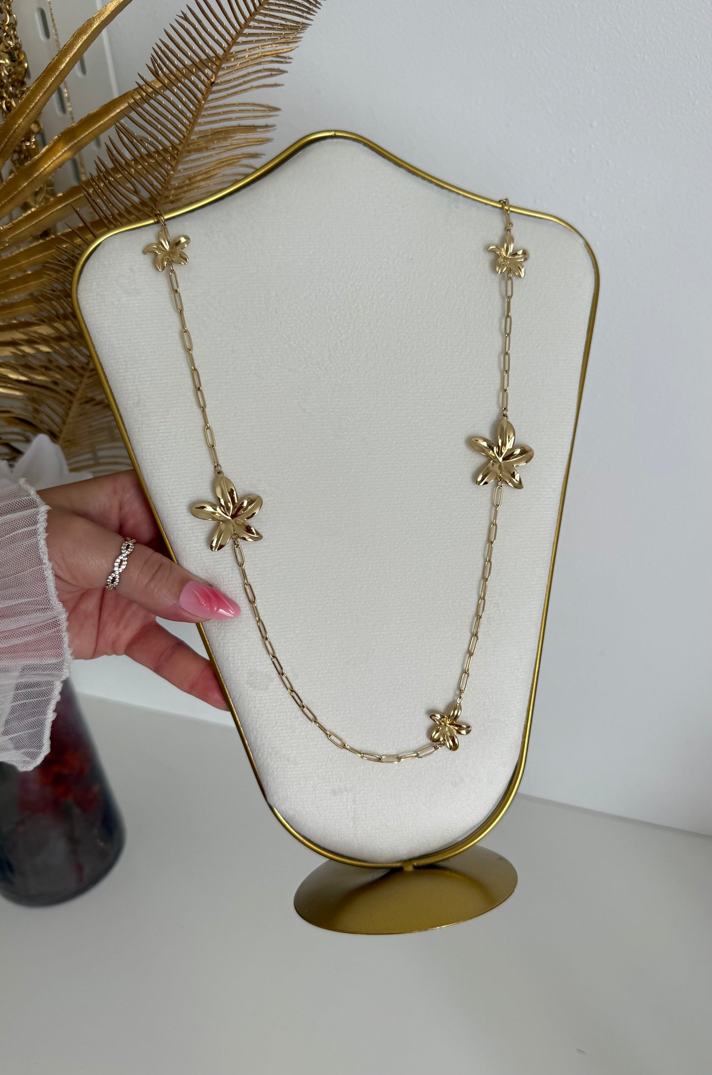 Collier sautoir Fleur