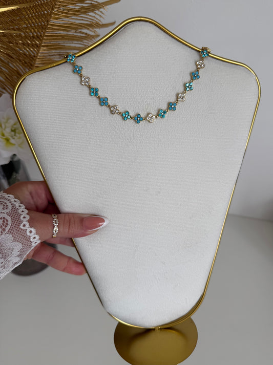 Collier Sisi turquoise bleu