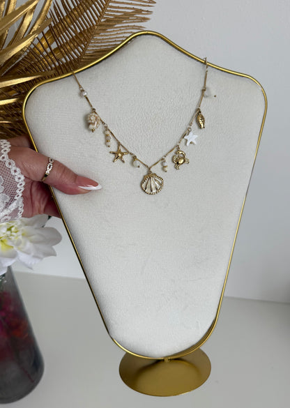 Collier Cypra blanc