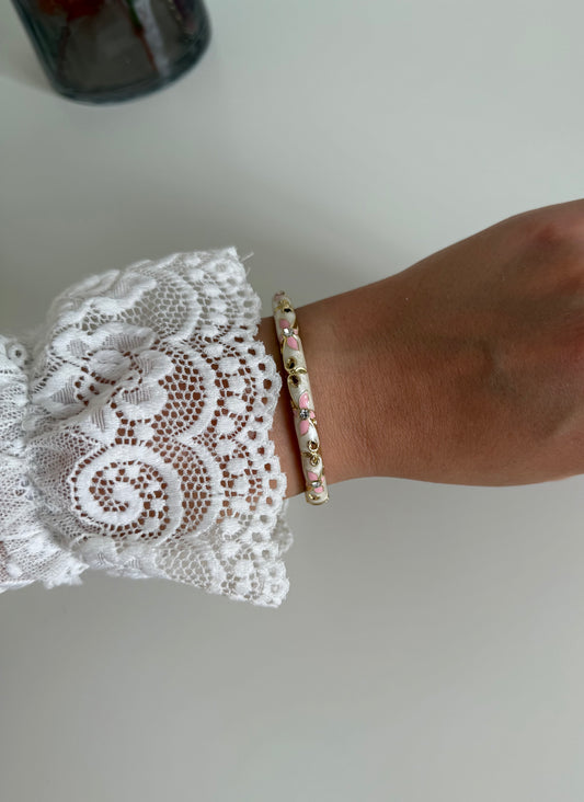 Jonc Summer blanc et rose