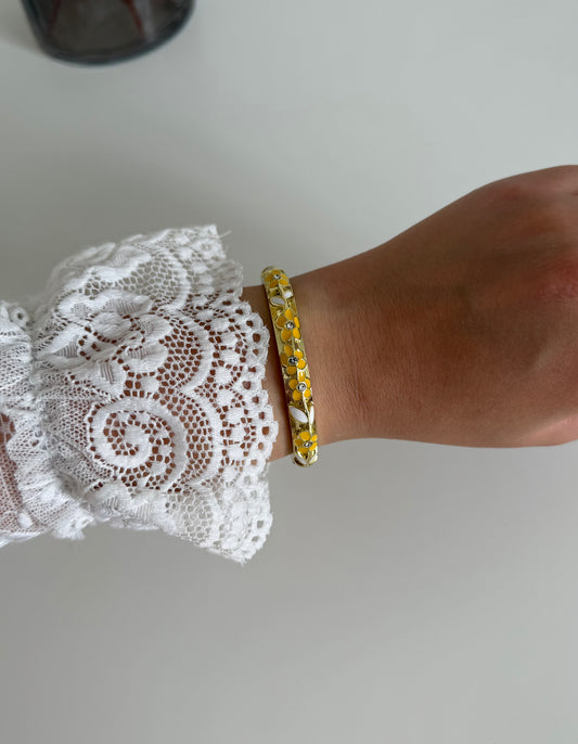 Jonc Summer jaune et blanc