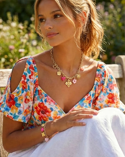 Parure Bloom - Collier et bracelet