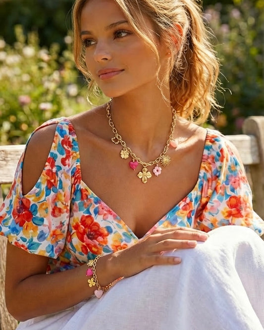 Parure Bloom - Collier et bracelet