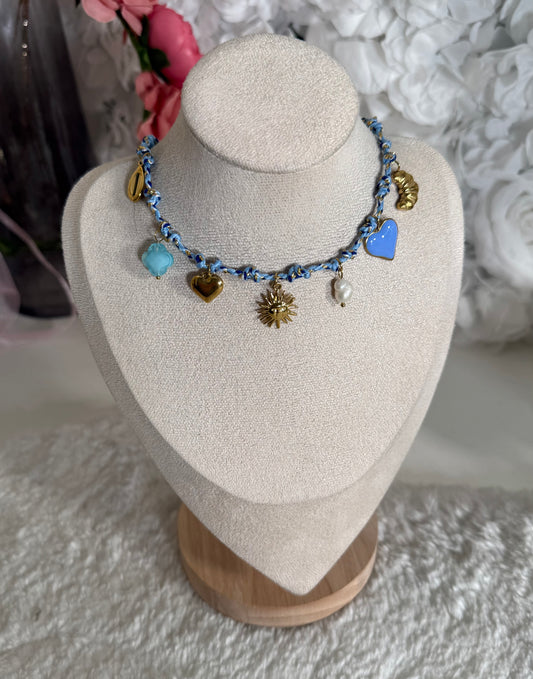 Collier Oman bleu
