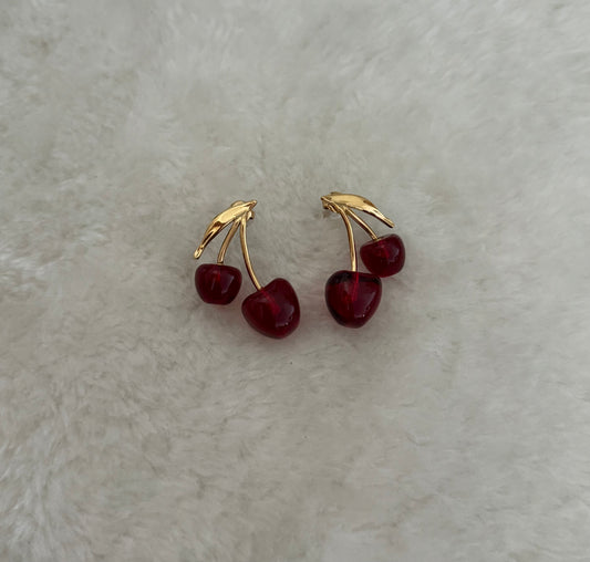 Boucles d'oreilles Alita Rouge