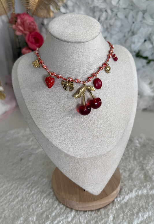 Collier Alita rouge