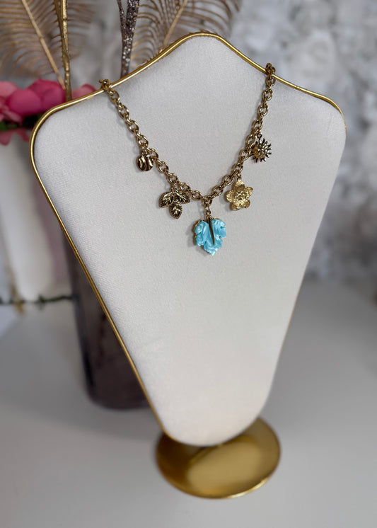 Collier Alya bleu