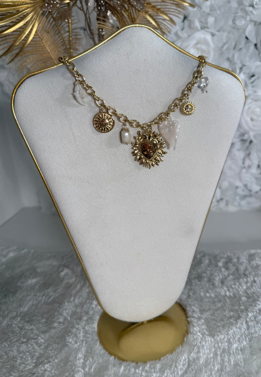 Collier Amina blanc
