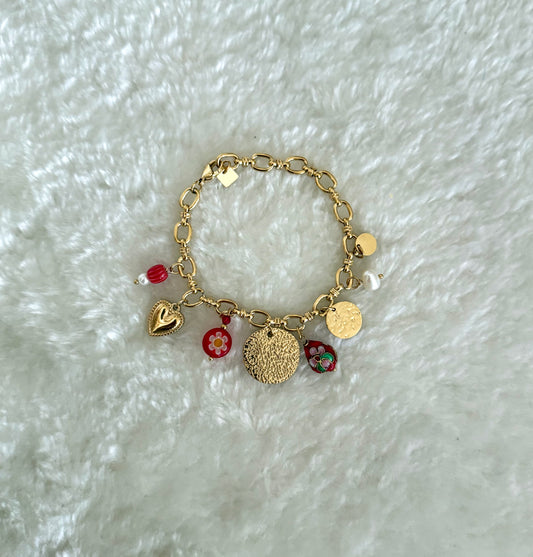 Bracelet Antalia rouge