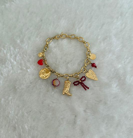 Bracelet Ariana bordeau