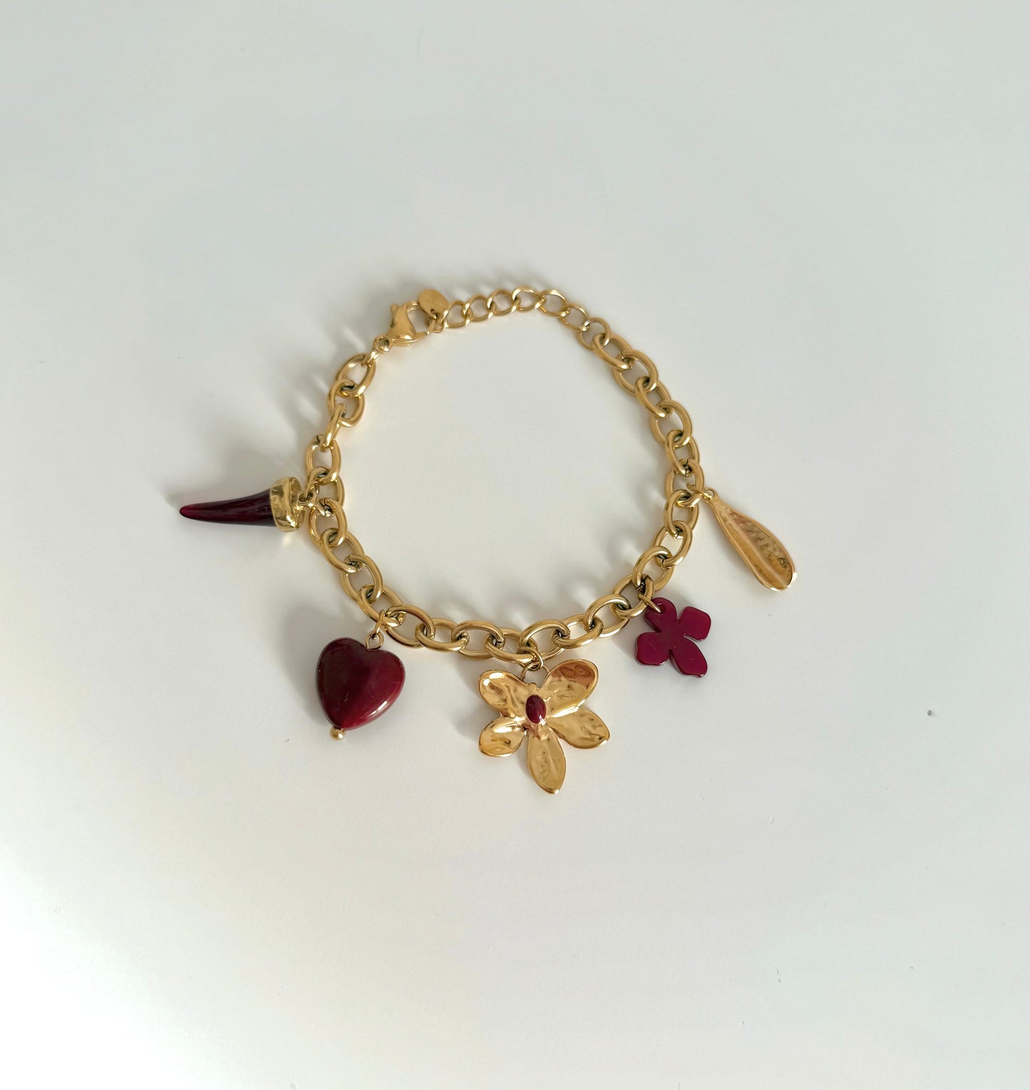 Bracelet Automne bordeau