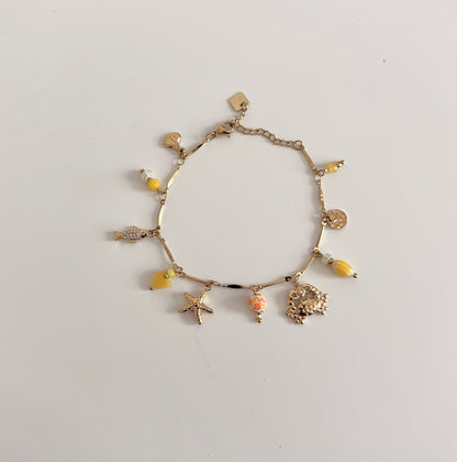 Bracelet Bali jaune