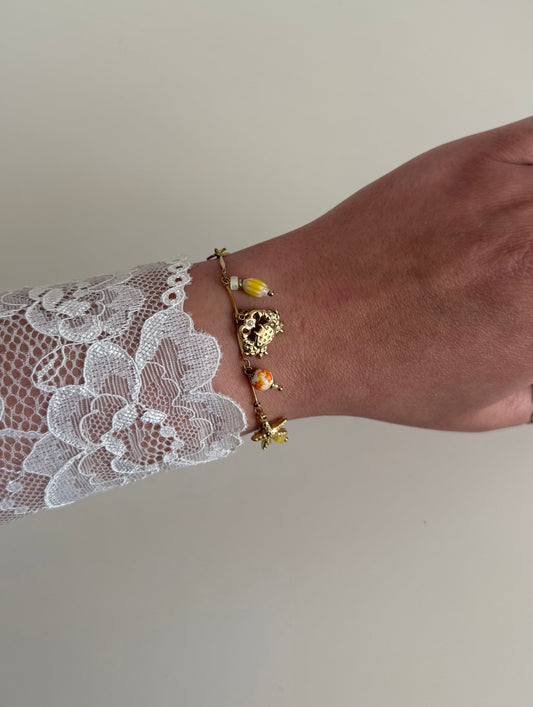 Bracelet Bali jaune