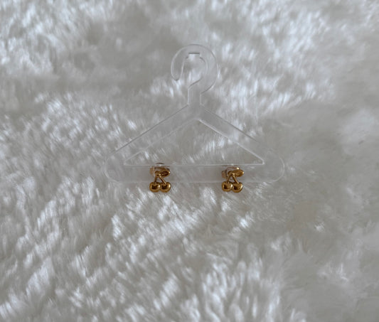 Boucles d'oreilles - puces d'oreilles Cerise