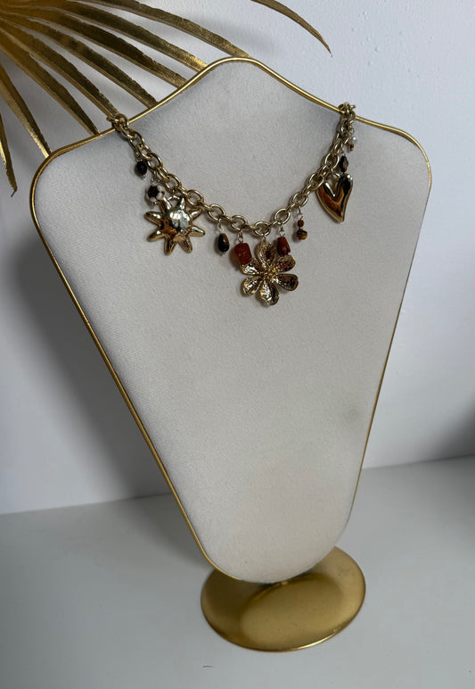 Collier Bohème marron