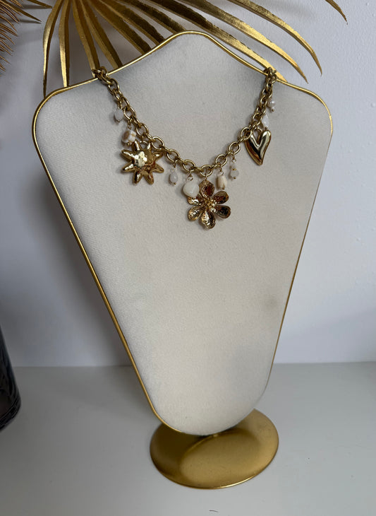 Collier Bohème blanc