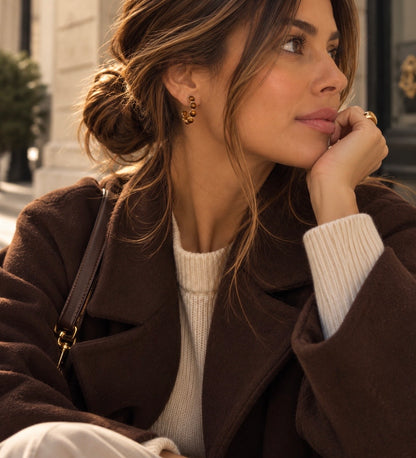 Boucles d'oreilles Élisabeth - Oeil de tigre
