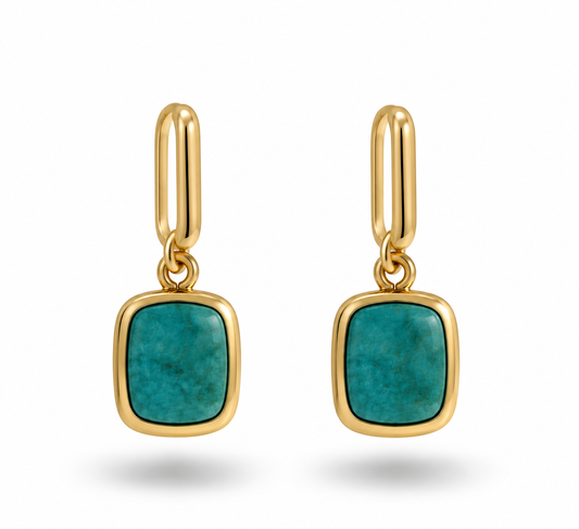 Boucles d'oreilles Nour Amazonite