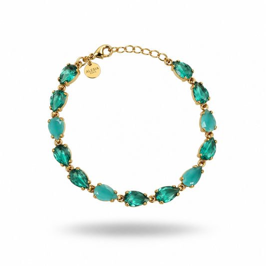 Bracelet Amara vert turquoise