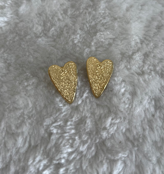 Boucles d'oeilles Coeur doré
