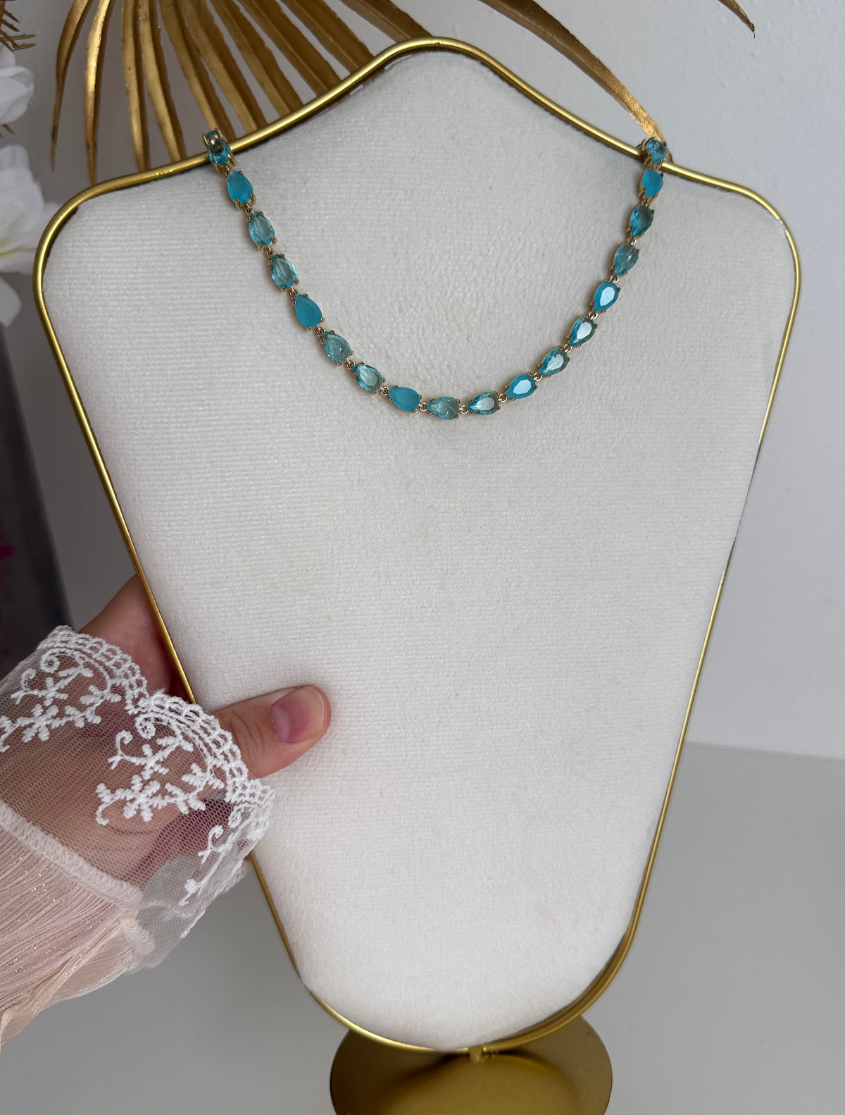 Collier Amara bleu