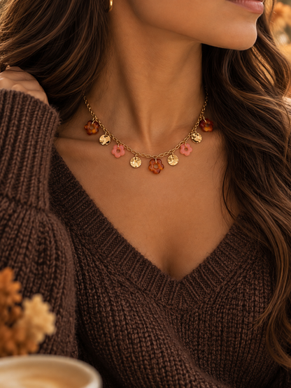 Collier Eden marron
