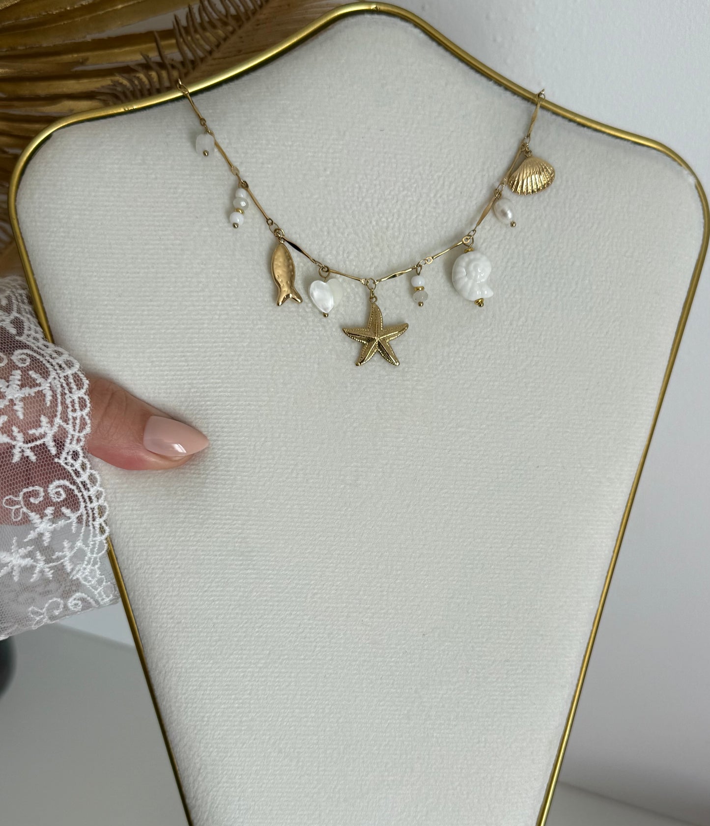 Collier Goa blanc