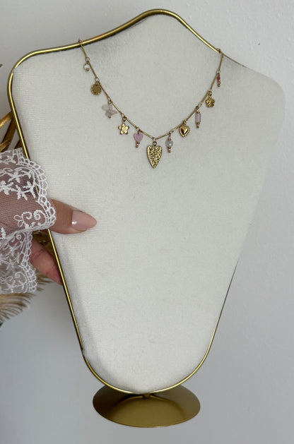 Collier Isla rose