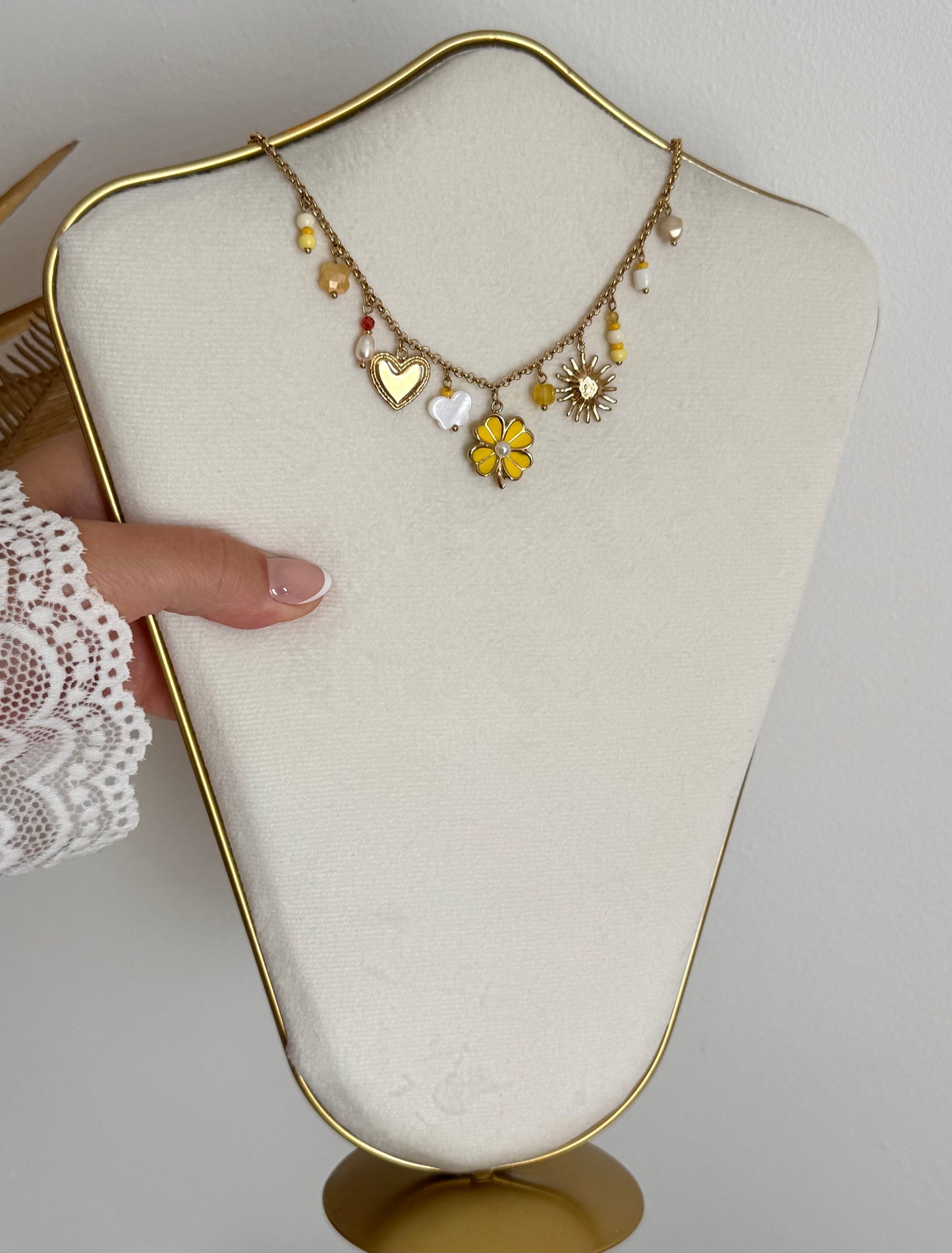 Collier Kamala jaune