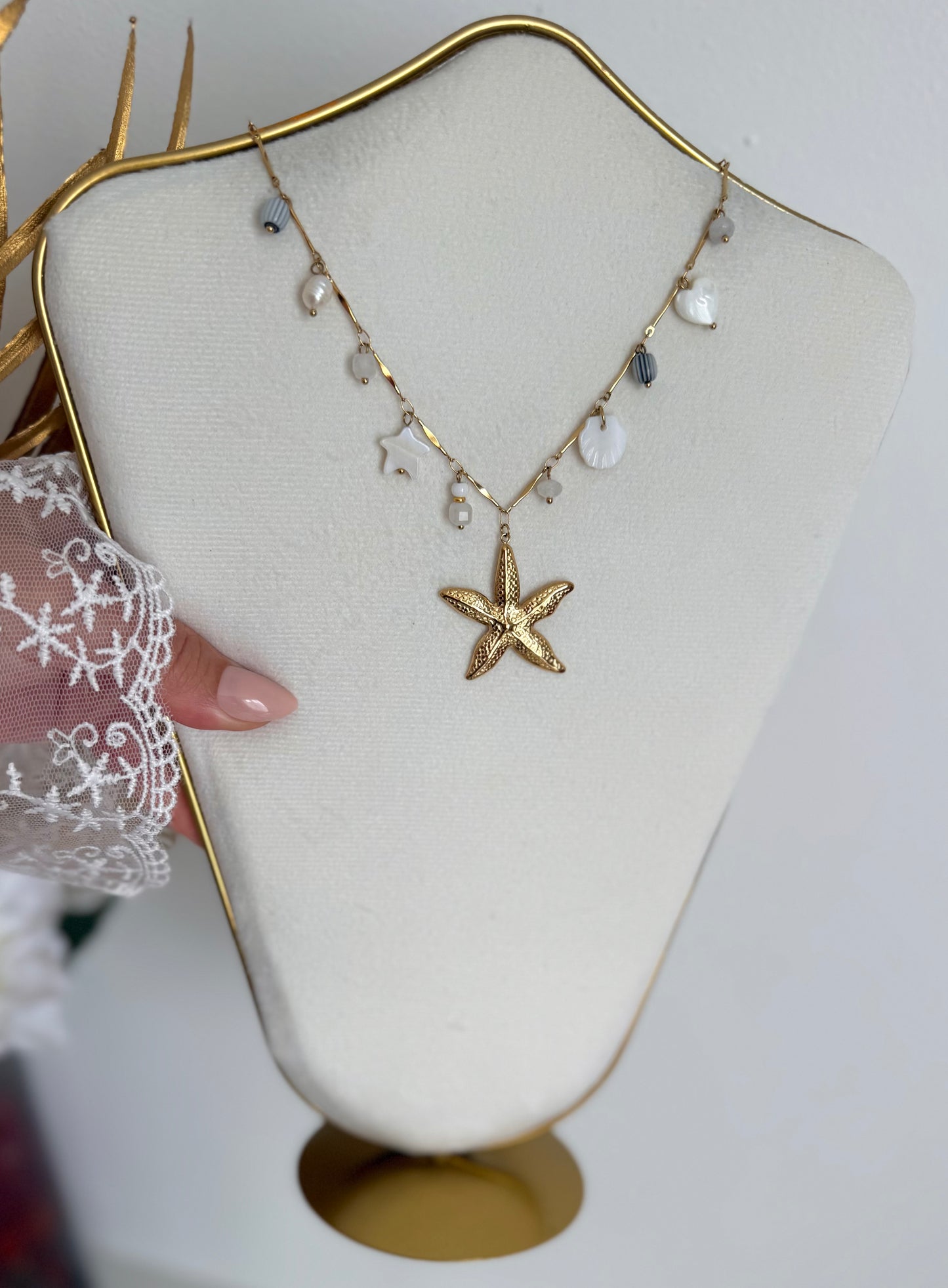 Collier Palma blanc