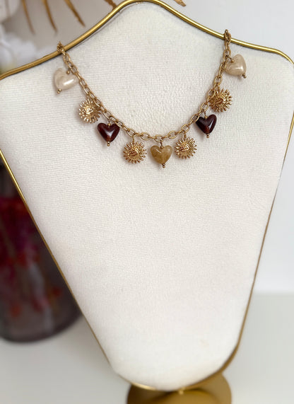 Parure Serena marron