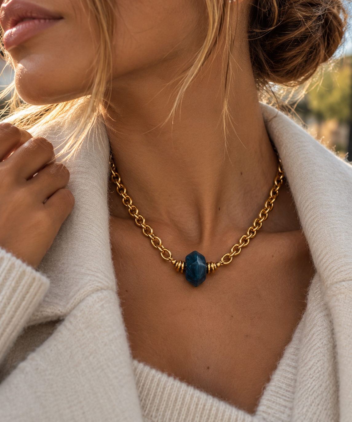 Collier Saphir