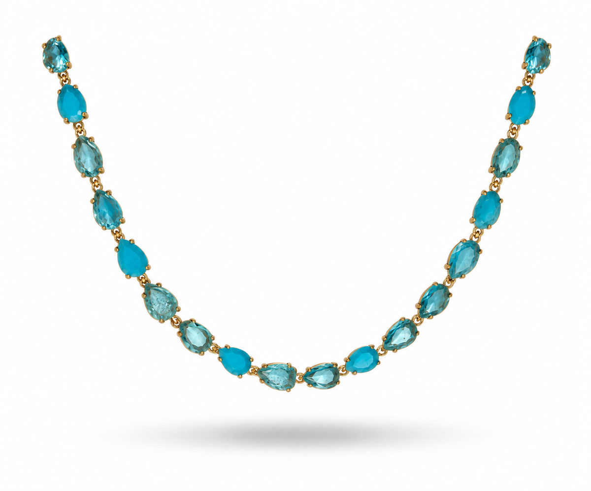 Collier Amara bleu