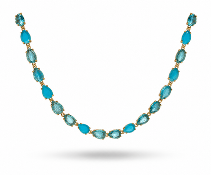 Collier Amara bleu