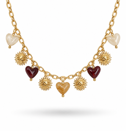 Parure Serena marron