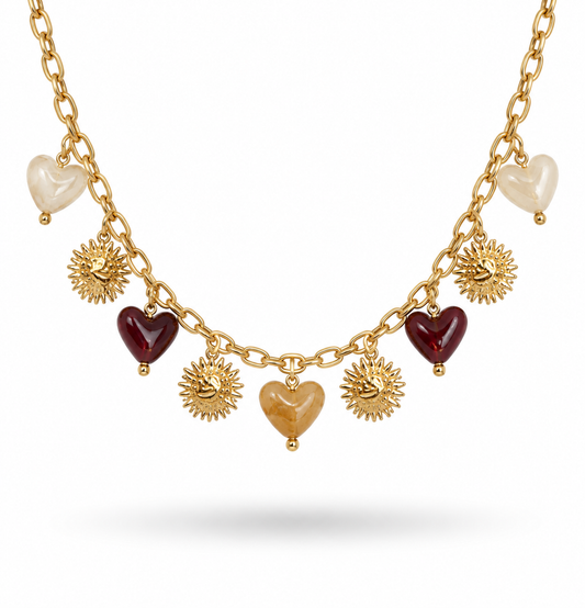 Collier Serena marron