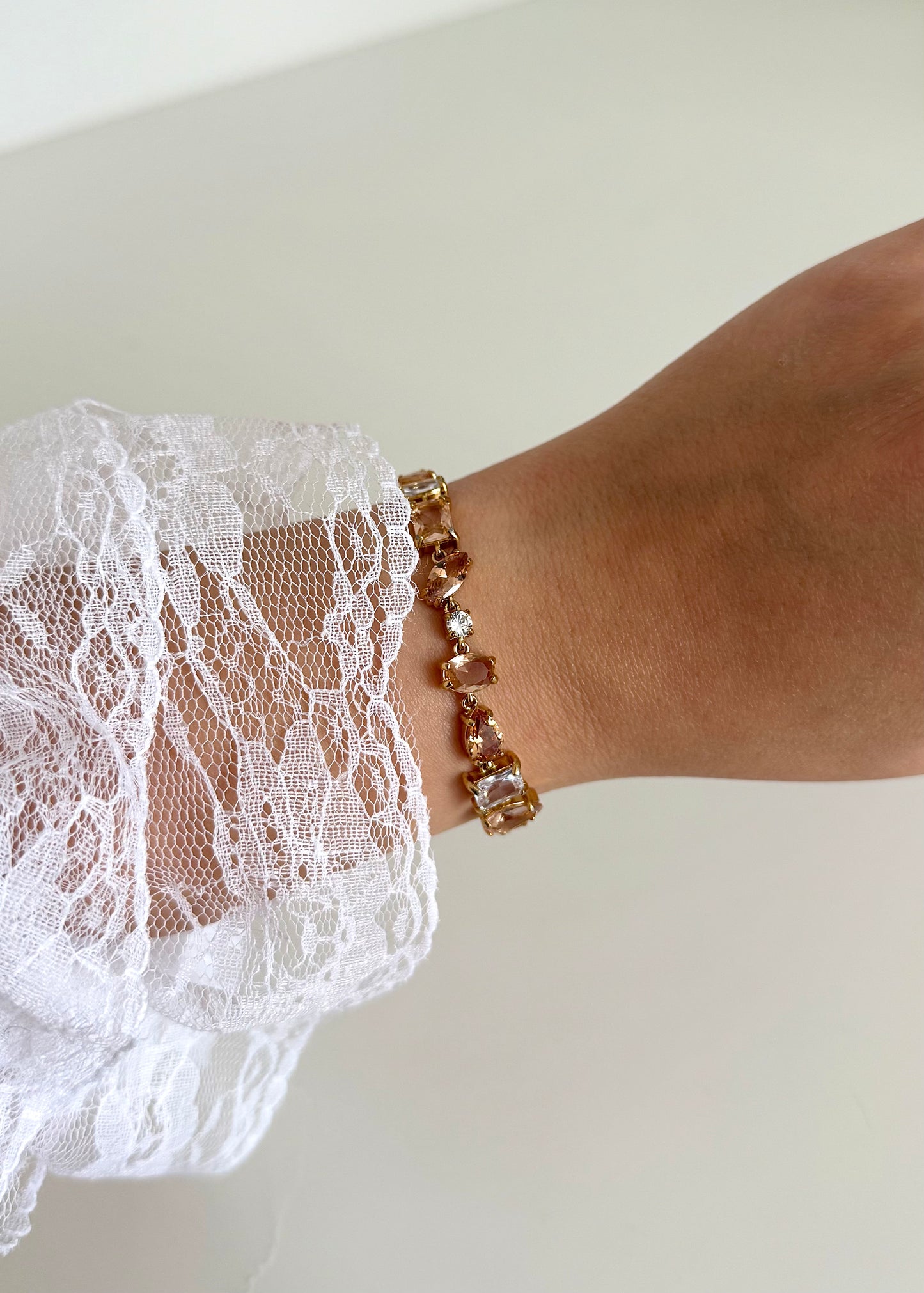 Bracelet Cristal beige