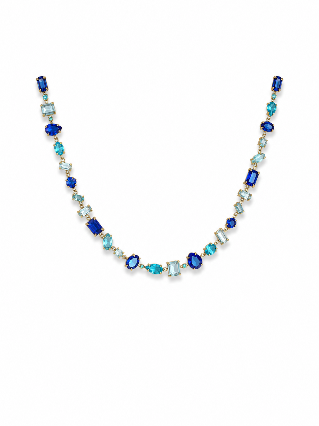 Collier Cristal bleu