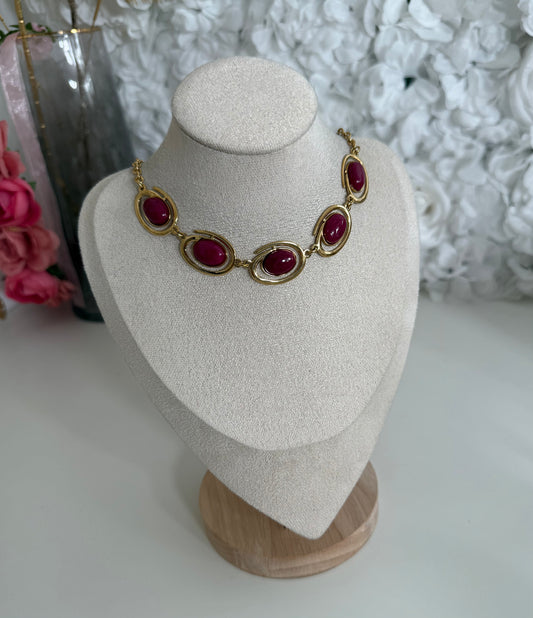 Collier Esme mauve