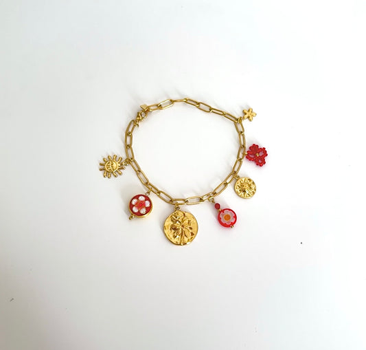 Bracelet Fatima rouge