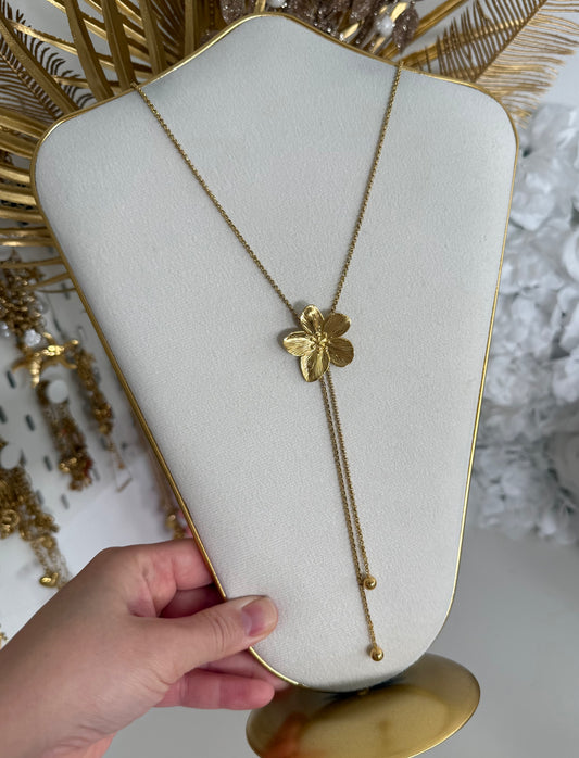 Collier long Fleur