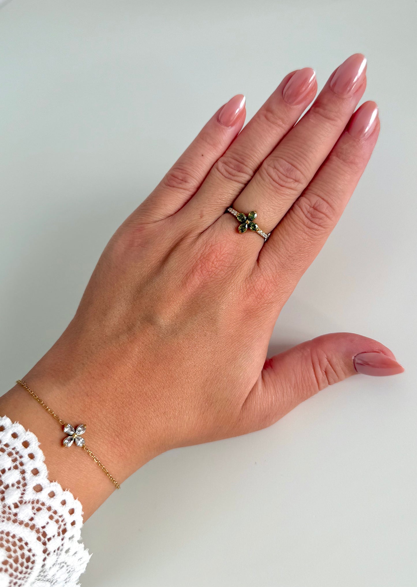 Bague Jade vert