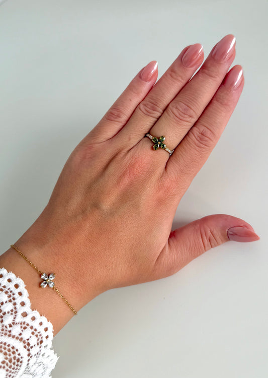 Bague Jade vert