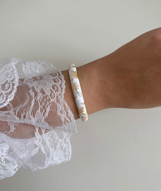 Jonc Summer blanc beige