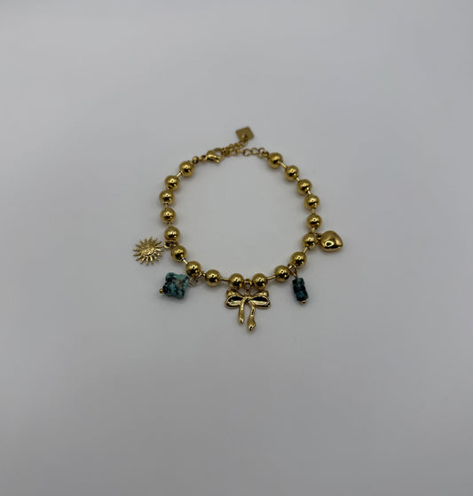 Bracelet Karen turquoise africaine