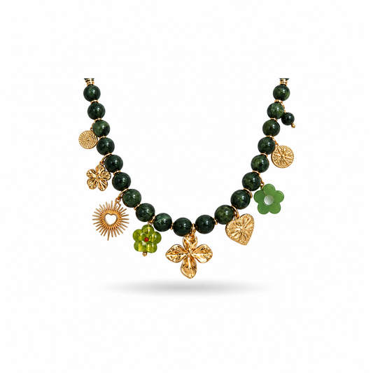 Collier Maya vert